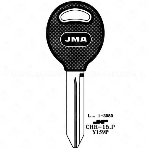 JMA Chrysler Dodge Jeep Plastic Head Key Blank CHR15P P1795 Y159P